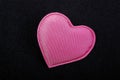 Pink heart macro Royalty Free Stock Photo