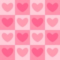 pink heart seamless pattern background for valentine, wrapping, wallpaper, wedding Royalty Free Stock Photo