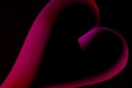 Pink heart shape light for lovers Royalty Free Stock Photo
