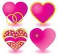 Pink hearts