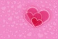 Pink hearts Royalty Free Stock Photo