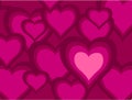 Pink hearts Royalty Free Stock Photo