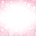 Pink hearts background design ideas for Valentine`s Day