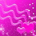 Pink Hearts and Sparkles Backdrop