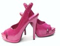 Pink high heels Royalty Free Stock Photo