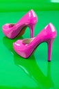 Pink high heels. Royalty Free Stock Photo