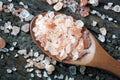 Pink Himalayan Rock Salt Royalty Free Stock Photo