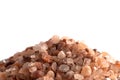 Himalayan Sea Salt on a Isolated White Background Royalty Free Stock Photo