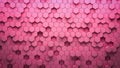 Pink honeycombs texture background 3d illustration