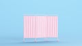 Pink Hospital Privacy Screens Folding Panels Health Care Provider Assistance Equipment Kitsch Blue Background