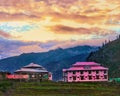 pink hotel at Naran valley