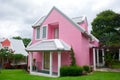 Pink house in forest Royalty Free Stock Photo