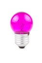 Pink Purple Incandescent round light bulb