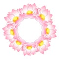 Pink Indian lotus Wreath.