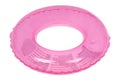 Pink inflatable round tube (Clipping path) Royalty Free Stock Photo