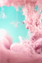 Pink ink in water, artistic shot, abstract background Royalty Free Stock Photo