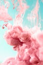 Pink ink in water, artistic shot, abstract background Royalty Free Stock Photo