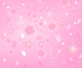 Pink japanese theme sakura flower background