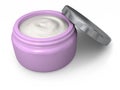 Pink Jar of Moisturizing cream Royalty Free Stock Photo