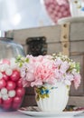 Sweet - pink candies - dessert table - party event Royalty Free Stock Photo