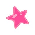 pink jelly cartoon vector illustration