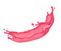 Pink juicy splash. Element for design Royalty Free Stock Photo