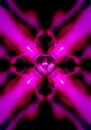 Pink kaleidoscope music speaker