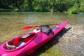 Pink Kayak on the Yakima River