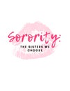 Pink Kiss Mark Sororities Group T-Shirt