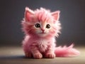 A pink kitten Royalty Free Stock Photo