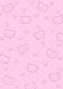 Pink kitty background for all uses