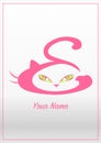 Pink kitty-cat logo