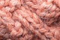 pink knitted background. texture knitted. handmade work Royalty Free Stock Photo