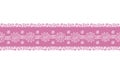 Pink Lace Border-Geometric Modern Flowers seamless repeat pattern background Royalty Free Stock Photo