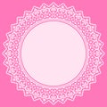 Pink lace design element