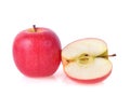 Pink lady apples isolated on white background Royalty Free Stock Photo