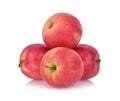 Pink lady apples isolated on white background Royalty Free Stock Photo