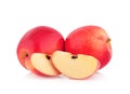 Pink lady apples isolated on white background Royalty Free Stock Photo