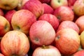 Pink Lady apples for sale at city market Royalty Free Stock Photo