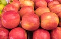 Pink Lady apples for sale at city market Royalty Free Stock Photo