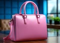 Pink lady bag, AI generated