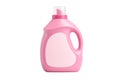 Pink Laundry Detergent Bottle Mockup on White Background Royalty Free Stock Photo