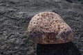 Pink lava rock with holes