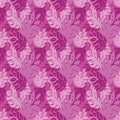 Pink Leaf Seamless texture Royalty Free Stock Photo