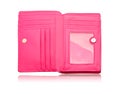 Pink leather bag Royalty Free Stock Photo