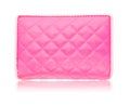 Pink leather bag Royalty Free Stock Photo