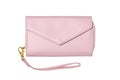 Pink leather lady purse