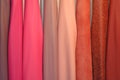 Pink leather samples Royalty Free Stock Photo