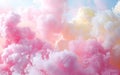 Abstract wallpaper, pink and lemon candy floss luminogram, geometric shapes in vibrant colors