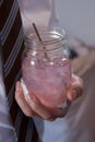 Pink Lemonade Mason Jar